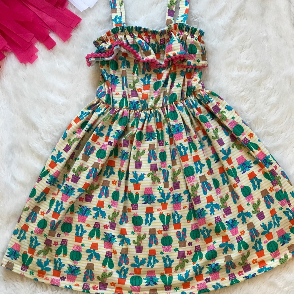 🌵 Girls Cactus Print Dress 🌵